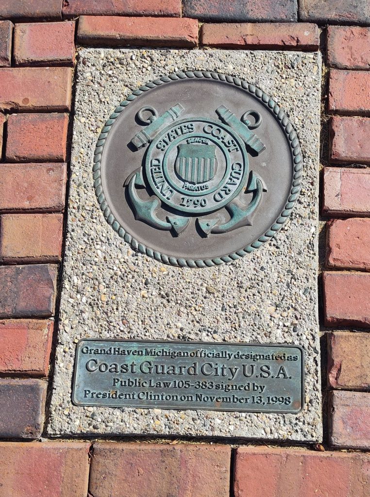 GRAND HAVEN MICHIGAN COAST GUARD CITY U.S.A. MEMORIAL PAVER A