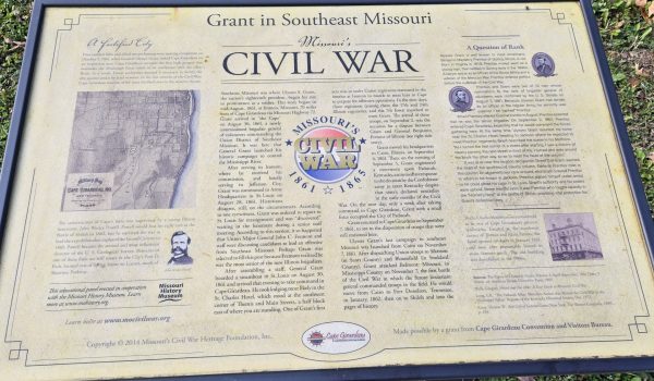 GRANT IN SOUTHEAST MISSOURI WAR MEMORIAL PANEL