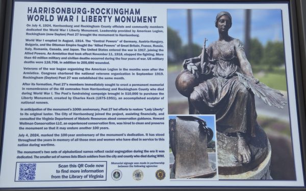 HARRISONBURG-ROCKINGHAM WORLD WAR I LIBERTY MONUMENT PANEL