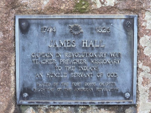 JAMES HALL REVOLUTIONARY WAR SOLDIER MEMORIAL PLAQUE