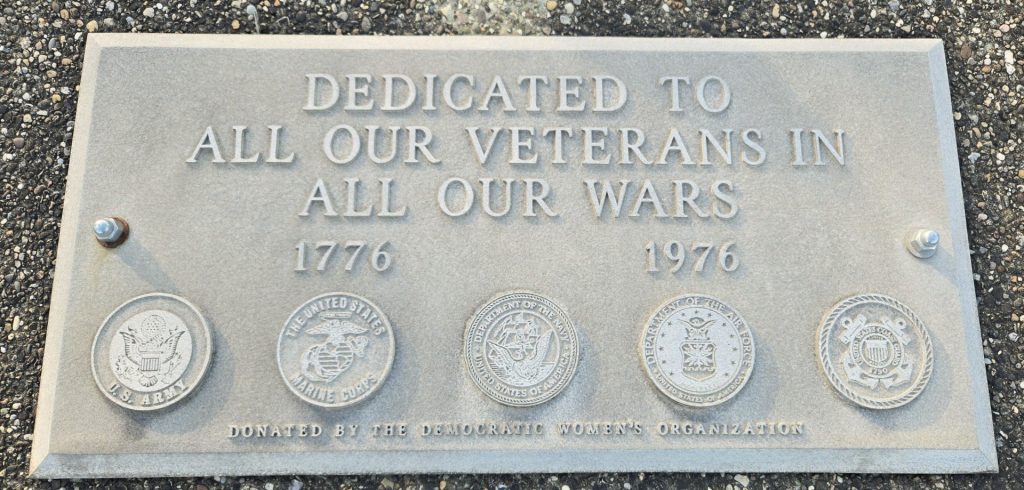 KENNEDY TOWNSHIP VETERANS OF ALL WARS MEMORIAL PLAQUE