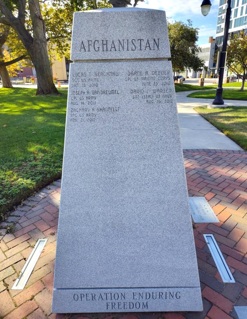 KENT COUNTY FALLEN HEROES WAR MEMORIAL SIDE B