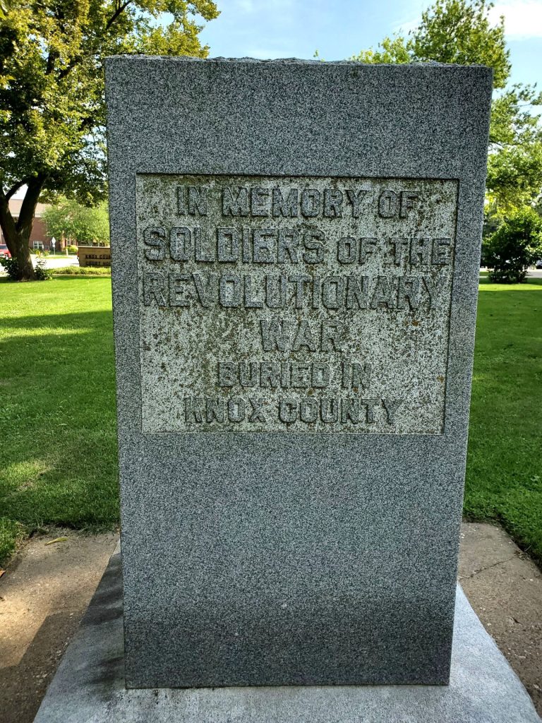 KNOX COUNTY SOLDIERS WAR MEMORIAL SIDE A