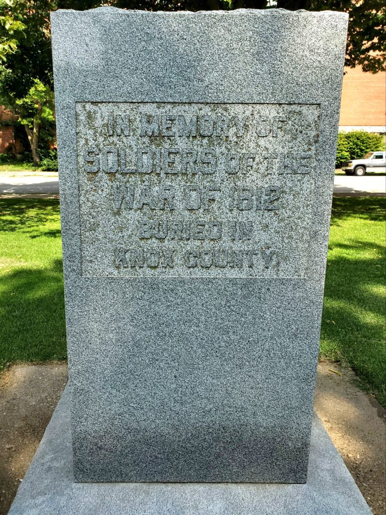 KNOX COUNTY SOLDIERS WAR MEMORIAL SIDE B