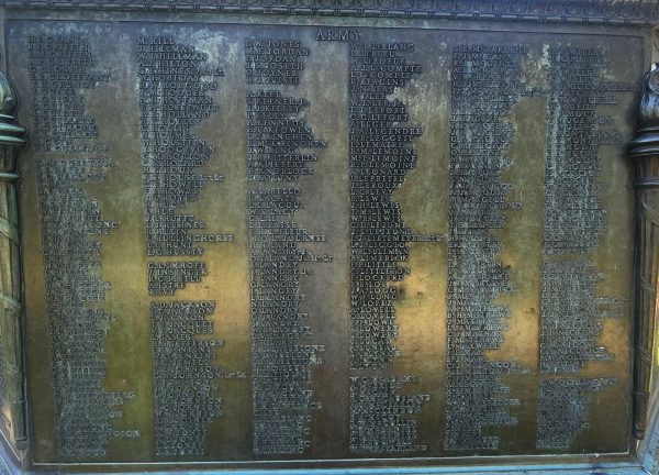 LOUISIANA ROLL OF HONOR WORLD WAR MEMORIAL FLAGPOLE PLAQUE C