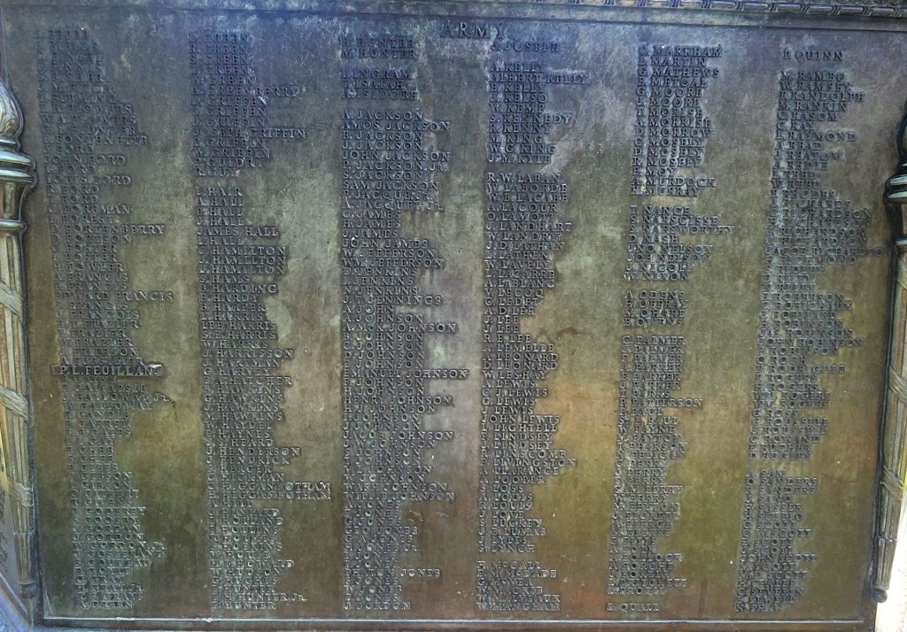 LOUISIANA ROLL OF HONOR WORLD WAR MEMORIAL FLAGPOLE PLAQUE E