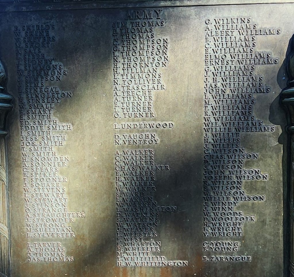 LOUISIANA ROLL OF HONOR WORLD WAR MEMORIAL FLAGPOLE PLAQUE F