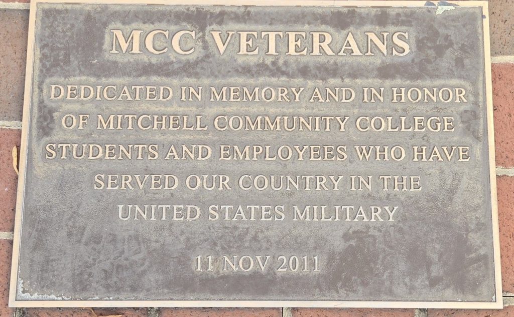 MCC VETERANS MEMORIAL PLAQUE