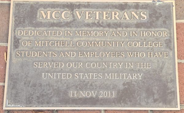 MCC VETERANS MEMORIAL PLAQUE