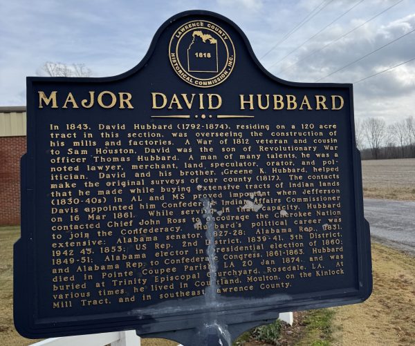 MAJOR DAVID HUBBARD MEMORIAL MARKER