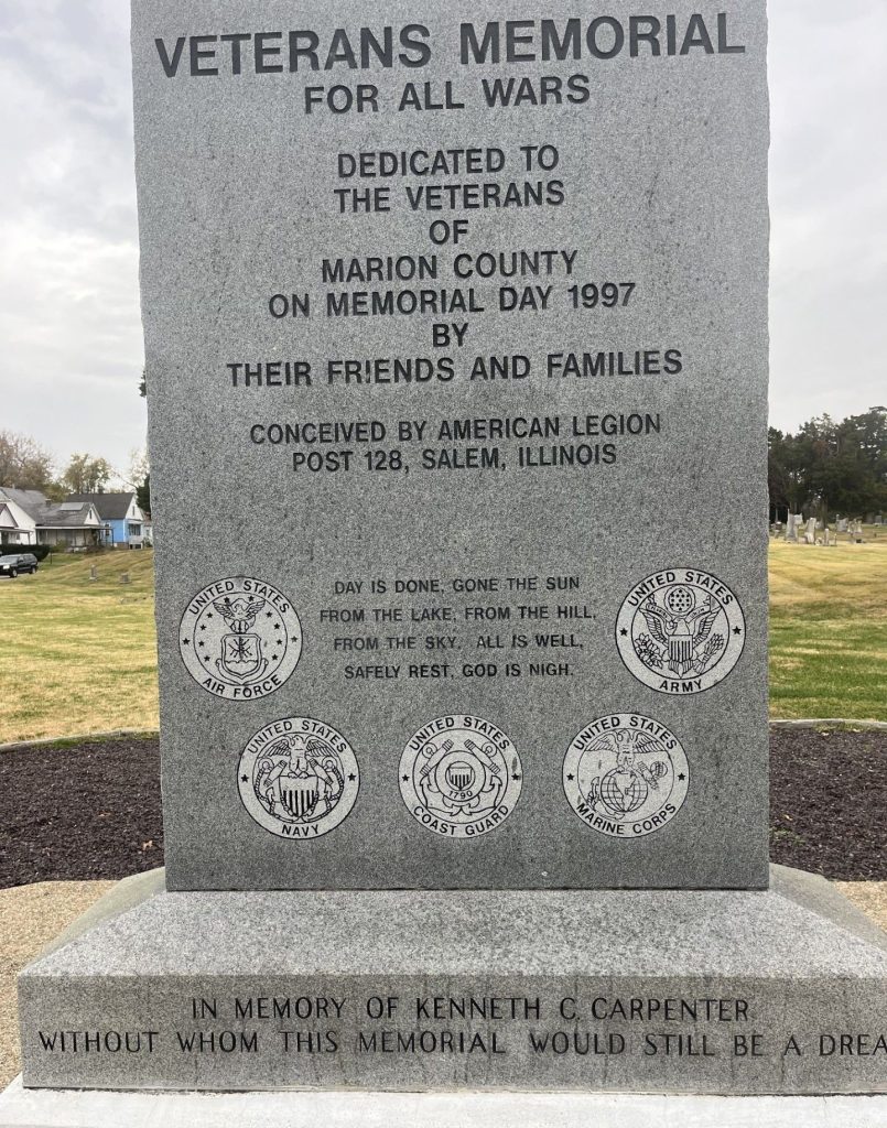 MARION COUNTY ALL WARS VETERANS MEMORIAL FRONT