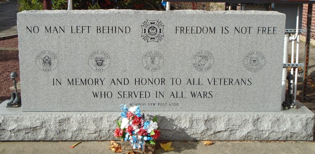 MCADOO VFW POST 6708 ALL WAR VETERANS MEMORIAL