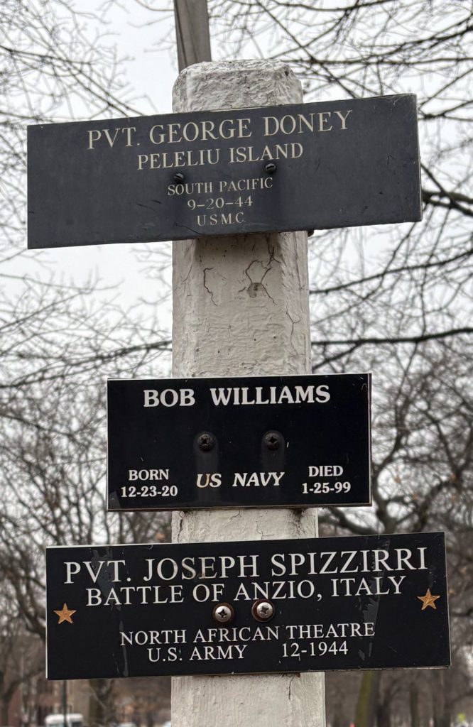 MCKINLEY PARK WORLD WAR II MEMORIAL PLAQUES