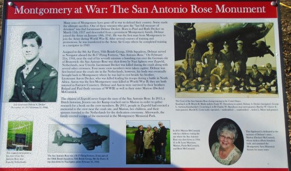 MONTGOMERY AT WAR: THE SAN ANTONIO ROSE MONUMENT PANEL