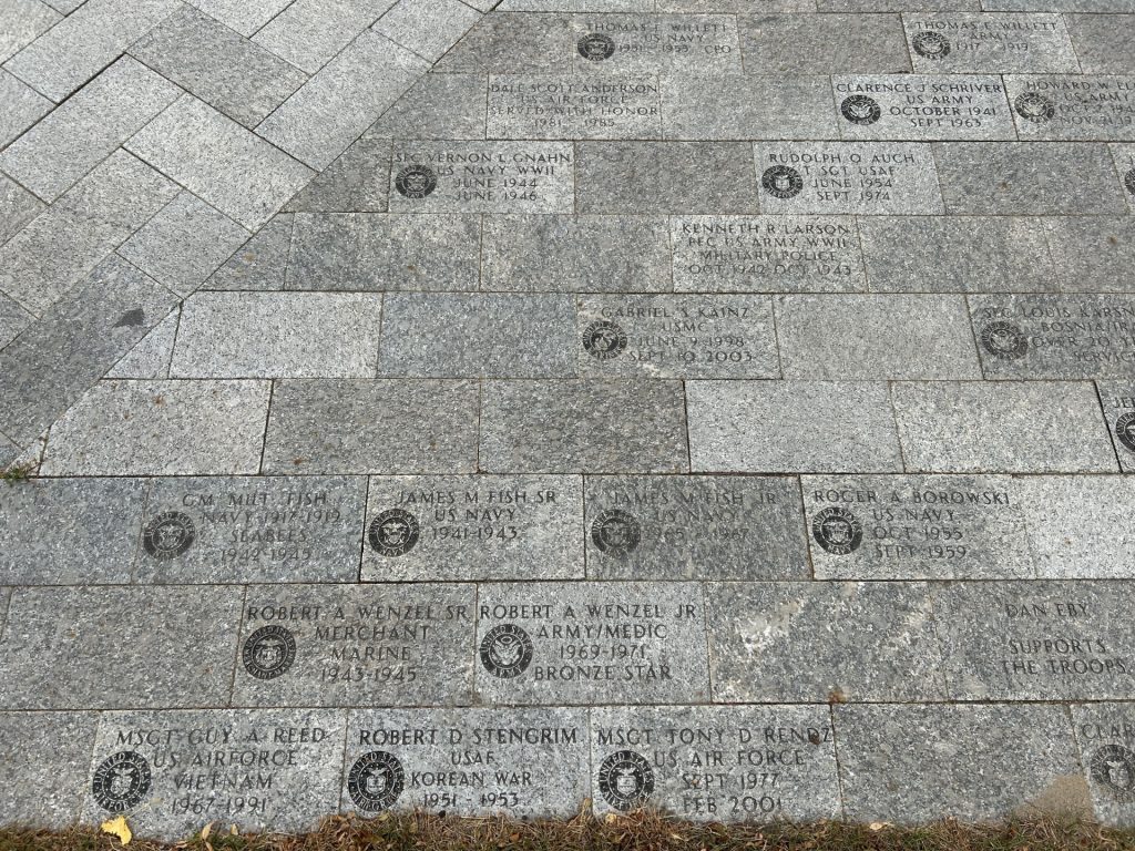 OTTERTAIL COUNTY WAR VETERANS MEMORIAL BRICKS SECTION N