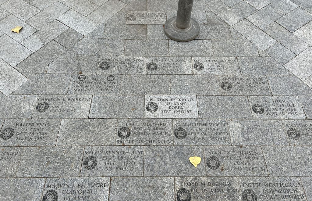 OTTERTAIL COUNTY WAR VETERANS MEMORIAL BRICKS SECTION A