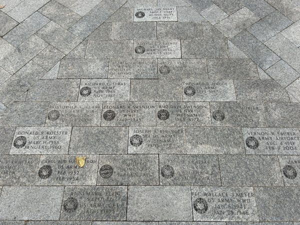 OTTERTAIL COUNTY WAR VETERANS MEMORIAL BRICKS SECTION J