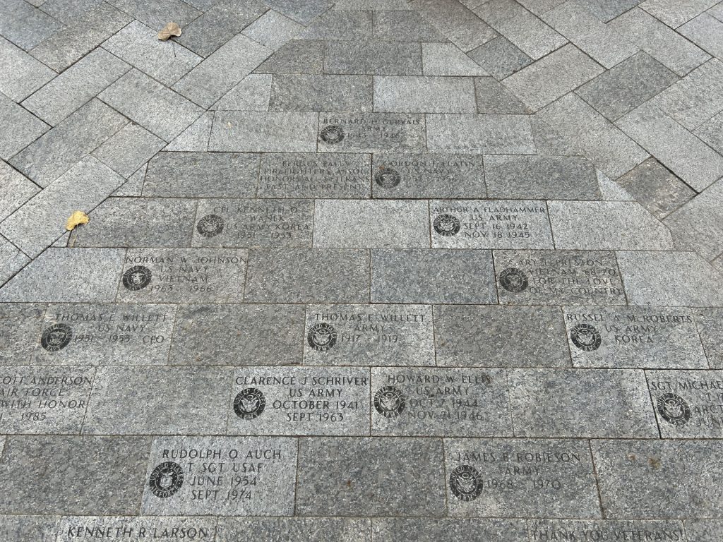 OTTERTAIL COUNTY WAR VETERANS MEMORIAL BRICKS SECTION M
