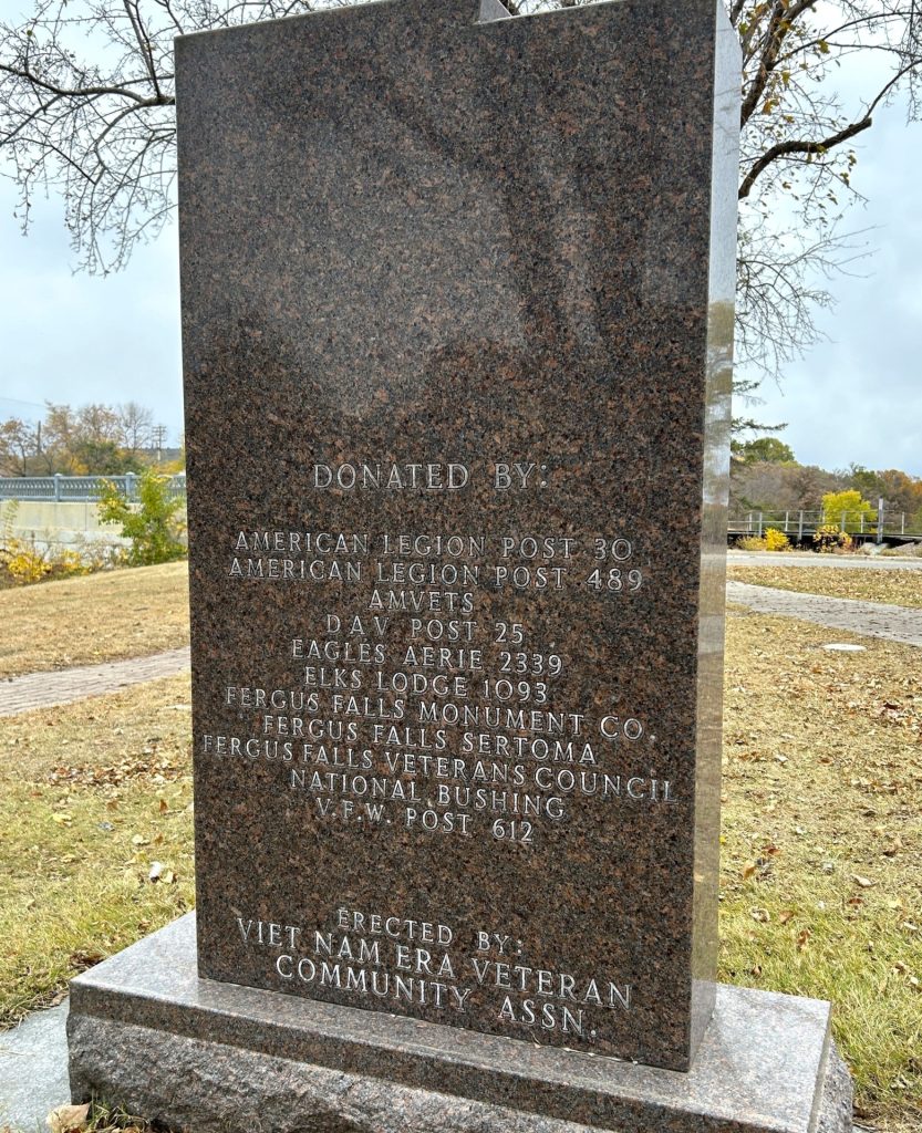 OTTERTAIL COUNTY WAR VETERANS MEMORIAL STONEB