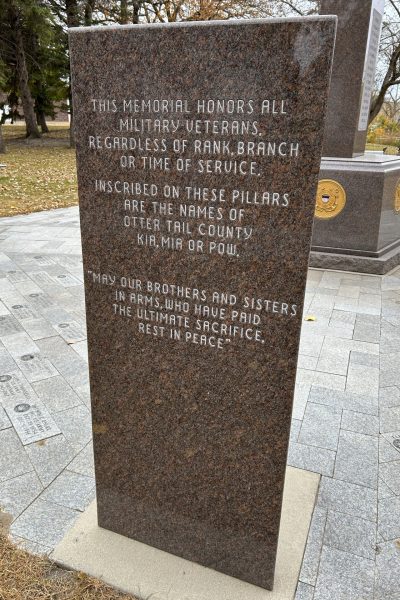 OTTERTAIL COUNTY WAR VETERANS MEMORIAL STONE C