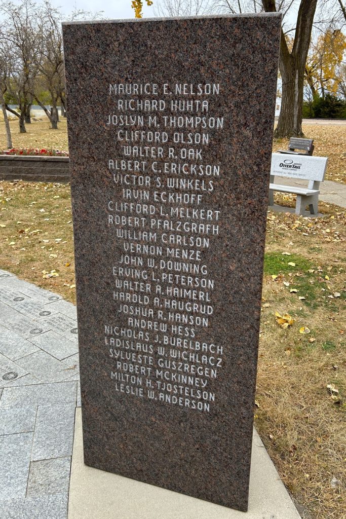 OTTERTAIL COUNTY WAR VETERANS MEMORIAL STONE E