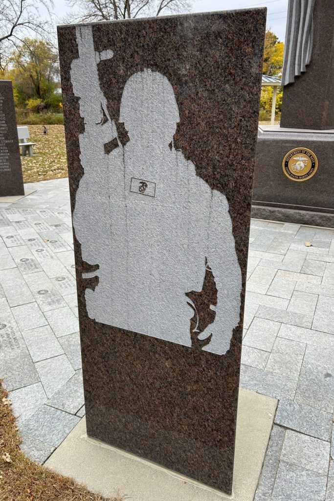 OTTERTAIL COUNTY WAR VETERANS MEMORIAL STONE F