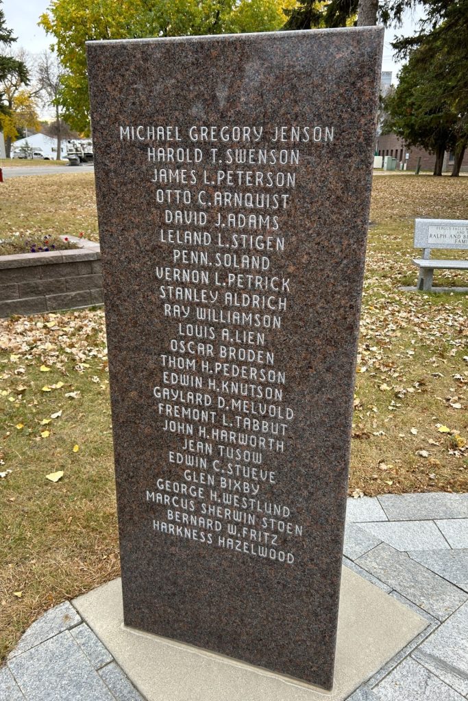 OTTERTAIL COUNTY WAR VETERANS MEMORIAL STONE G