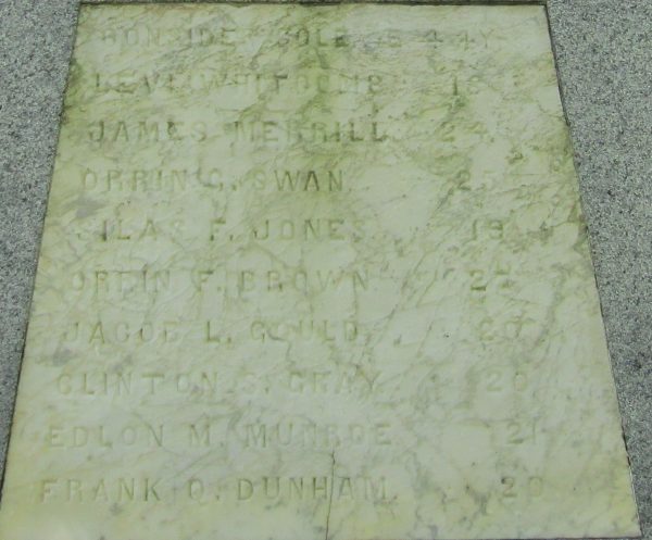 PARIS, MAINE CIVIL WAR MEMORIAL STONE B