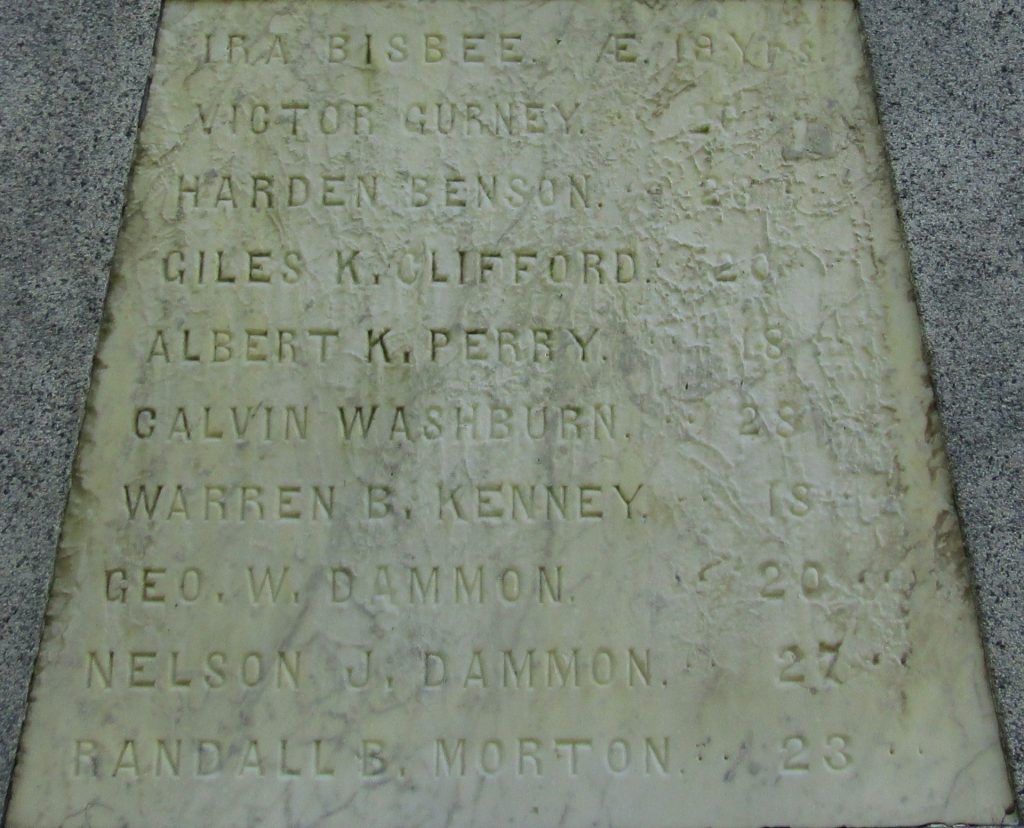 PARIS, MAINE CIVIL WAR MEMORIAL STONE D