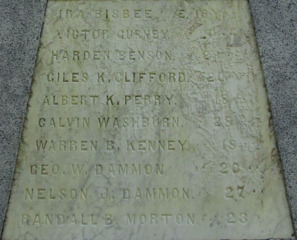 PARIS, MAINE CIVIL WAR MEMORIAL STONE D