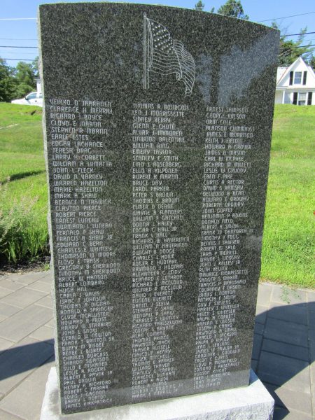 PARIS, MAINE VETERANS MEMORIAL STONE I