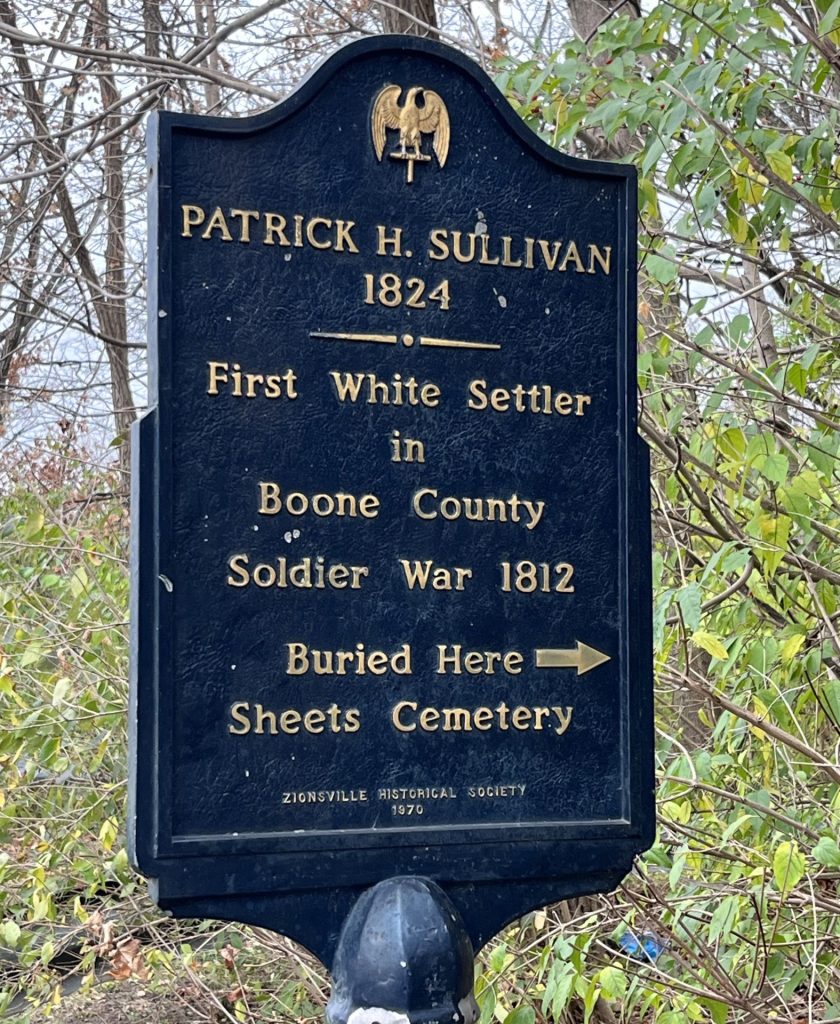 PATRICK H. SULLIVAN 1824 WAR MEMORIAL MARKER