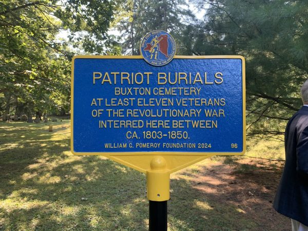 PATRIOTS BURIALS BUXTON CEMETERY REVOLUTIONARY WAR MEMORIAL MARKER