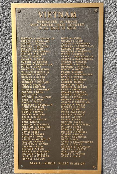 PORT VUE BOROUGH HONOR ROLL WAR MEMORIAL PLAQUE D