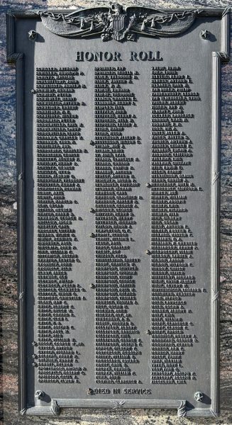 RICHLAND COUNTY THE GREAT WORLD WAR MEMORIAL PLAQUE C