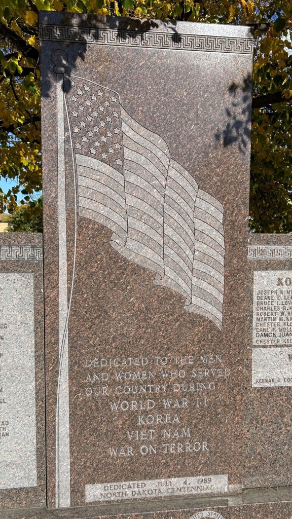 RICHLAND COUNTY WAR VETERANS MEMORIAL CENTER STONE
