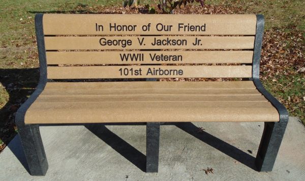 SCHUYLKILL HAVEN SUPREME SACRIFICE WAR MEMORIAL BENCH A