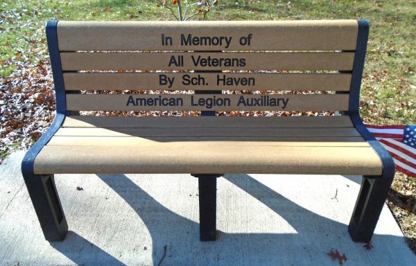 SCHUYLKILL HAVEN SUPREME SACRIFICE WAR MEMORIAL BENCH C