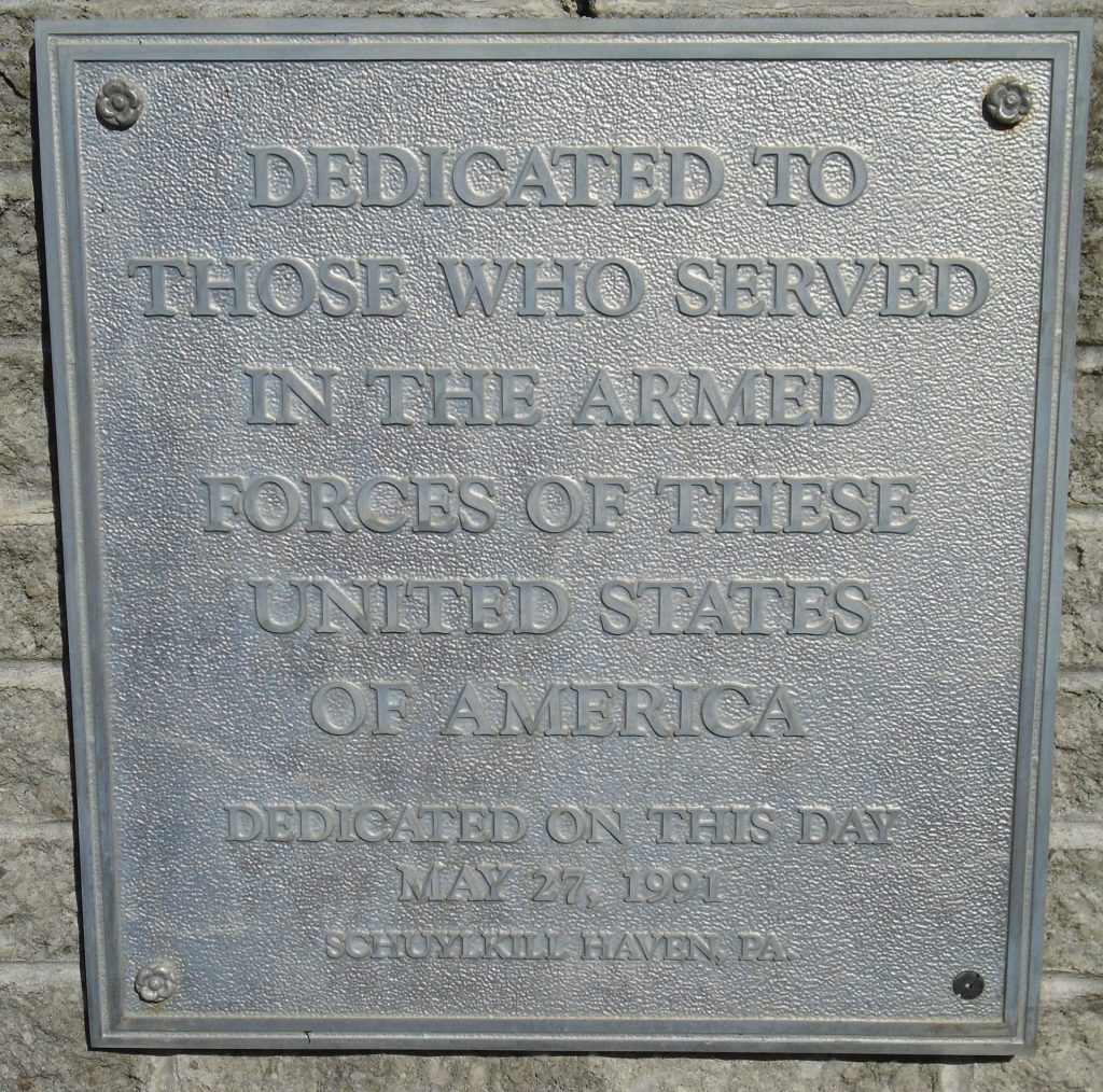SCHUYLKILL HAVEN SUPREME SACRIFICE WAR MEMORIAL PLAQUE E
