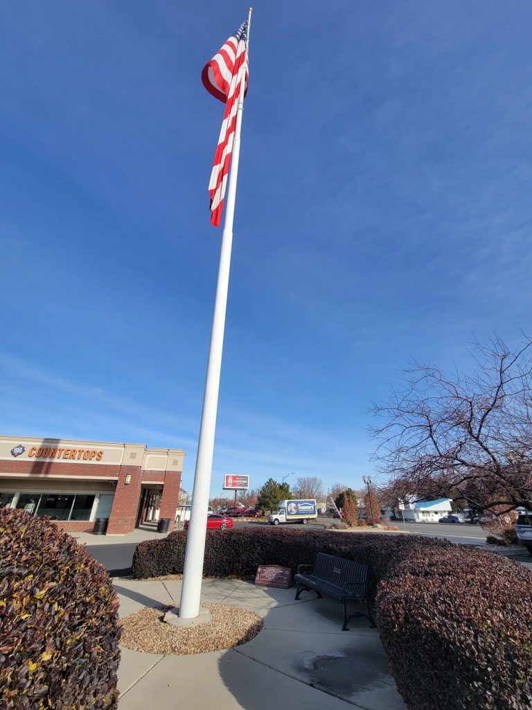 SERGEANT LOUIS A. SLAMA WAR MEMORIAL FLAGPOLE