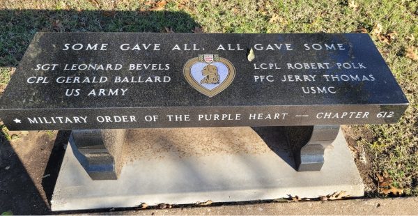 SHERMAN SOME GAVE ALL, ALL GAVE SOME MEMORIAL BENCH