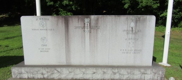 SPRINGFIELD AMERICAN LEGION POST 18 VETERANS MEMORIAL
