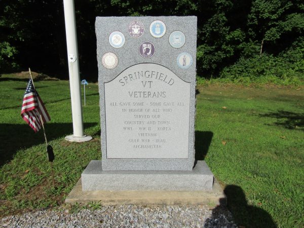 SPRINGFIELD VT VETERANS MEMORIAL FRONT