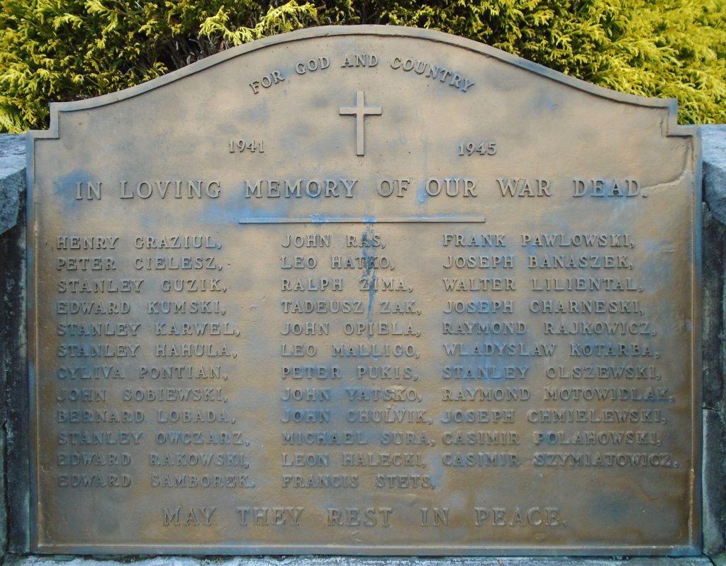 ST. MARY’S CHURCH OF THE MATERNITY CEMETERY VETERANS MEMORIAL PLAQUE A