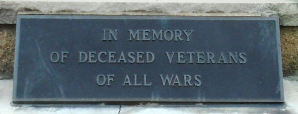 ST. MARY’S CHURCH OF THE MATERNITY CEMETERY VETERANS MEMORIAL PLAQUE B