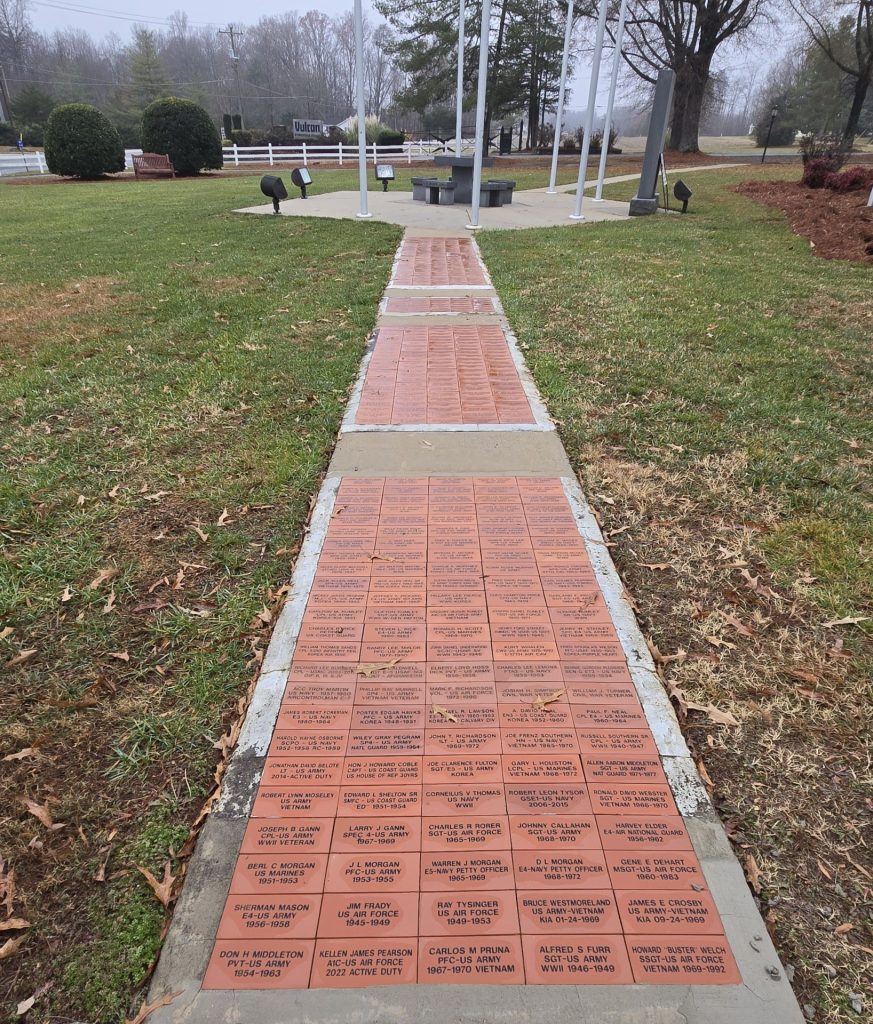 STOCKESDALE VETERANS MEMORIAL BRICKS