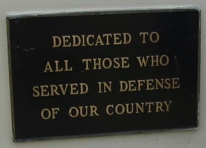 STOUGHTON VETERANS MEMORIAL BELL PLAQUE