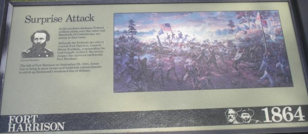 SURPRISE ATTACK FORT HARRISON WAR MEMORIAL PANEL