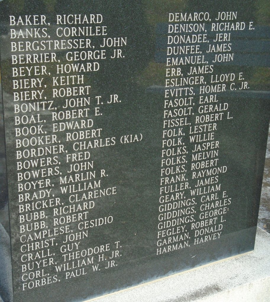 SUSQUEHANNA TOWNSHIP KOREAN WAR MEMORIAL STONE B