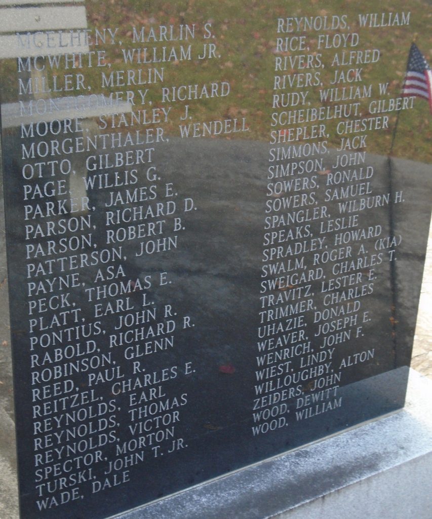 SUSQUEHANNA TOWNSHIP KOREAN WAR MEMORIAL STONE D